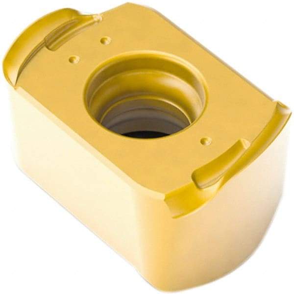 Seco - LOHT060310 Grade F40M Carbide Milling Insert - TiAlN/TiN Finish, 1/8" Thick, 1/4" Inscribed Circle - Eagle Tool & Supply