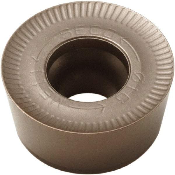 Seco - RPHT2006M0 Grade MS2050 Carbide Milling Insert - TiAlN/NbN Finish, 1/4" Thick, 12mm Inscribed Circle - Eagle Tool & Supply