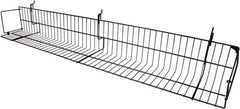 ECONOCO - 6-1/2 High, Open Shelving Accessory/Component - Steel, Epoxy Finish, 47-1/2" Long, Use with Slatwall, Gridwall or Slotted Standard Brackets - Eagle Tool & Supply