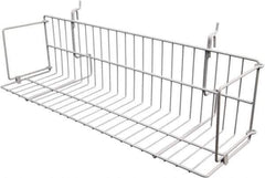ECONOCO - 6-1/2 High, Open Shelving Accessory/Component - Steel, Epoxy Finish, 23-1/2" Long, Use with Slatwall, Gridwall or Slotted Standard Brackets - Eagle Tool & Supply