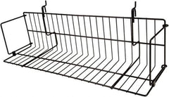 ECONOCO - 6-1/2 High, Open Shelving Accessory/Component - Steel, Epoxy Finish, 23-1/2" Long, Use with Slatwall, Gridwall or Slotted Standard Brackets - Eagle Tool & Supply