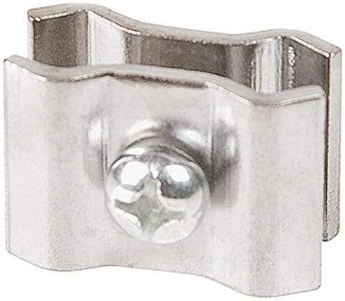 ECONOCO - Open Shelving Accessory/Component - Steel, Chrome Finish, Use with Grid Panels - Eagle Tool & Supply