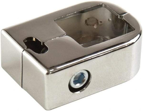 ECONOCO - Open Shelving Accessory/Component - Steel, Chrome Finish, Use with Grid Panels & Cubbies - Eagle Tool & Supply