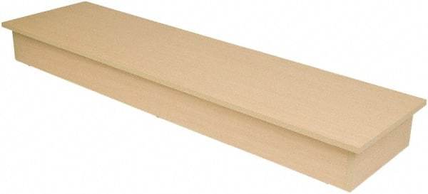 ECONOCO - 16" Wide, 6 High, Open Shelving Accessory/Component - Melamine, 60" Long, Use with Glass Cubbies - Eagle Tool & Supply