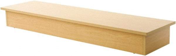 ECONOCO - 14" Wide, 6 High, Open Shelving Accessory/Component - Melamine, 52" Long, Use with Glass Cubbies - Eagle Tool & Supply