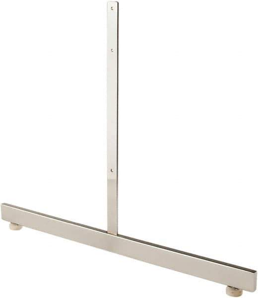 ECONOCO - 19-1/2 High, Open Shelving Accessory/Component - Steel, Chrome Finish, 24" Long, Use with Grid Panels - Eagle Tool & Supply