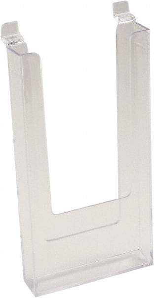 ECONOCO - 4-1/2" Wide x 1" Deep x 9" High, 1 Compartment, Acrylic Literature Holder - Clear, 4-7/16" Compartment Width x 13/16" Compartment Depth x 8-1/4" Compartment Height - Eagle Tool & Supply