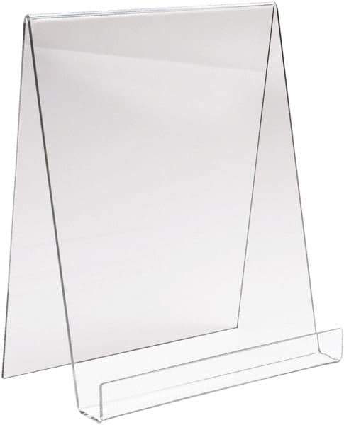 ECONOCO - 9" Wide x 11" High, Acrylic Display Easel - Clear - Eagle Tool & Supply