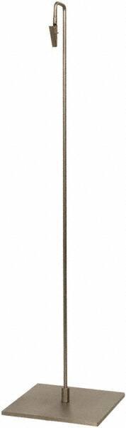 ECONOCO - 6 Inch Wide x 24 Inch High Sign Compatibility, Steel Sign Holder - Satin Nickel, 24 Inch Holder Height, Holds 1 Sign - Eagle Tool & Supply