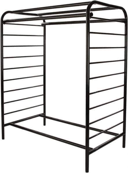 ECONOCO - Black Double Center Floor Display Rack - 48" Wide x 58" High x 28" Deep - Eagle Tool & Supply