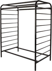 ECONOCO - Black Double Center Floor Display Rack - 48" Wide x 58" High x 28" Deep - Eagle Tool & Supply
