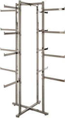 ECONOCO - Chrome Folding Display Rack Tower - 19-1/2" Wide x 61" High - Eagle Tool & Supply