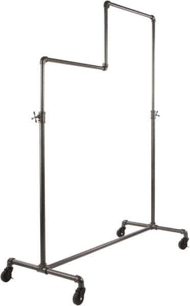 ECONOCO - Gray Double Tier Ballet Display Rack - 49-5/8" Wide x 78" High x 23-1/4" Deep - Eagle Tool & Supply