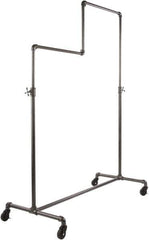 ECONOCO - Gray Double Tier Ballet Display Rack - 49-5/8" Wide x 78" High x 23-1/4" Deep - Eagle Tool & Supply