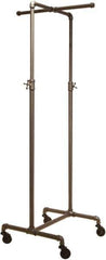 ECONOCO - Gray 2-Way Cross Bar Display Rack - 21" Wide x 72" High x 21" Deep - Eagle Tool & Supply