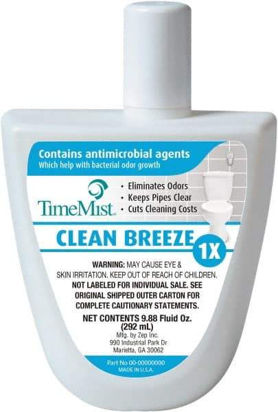 TimeMist - 10.5 oz Air Freshener Dispenser Refill - Clean/Fresh, Compatible with TimeMist Virtual Janitors - Eagle Tool & Supply