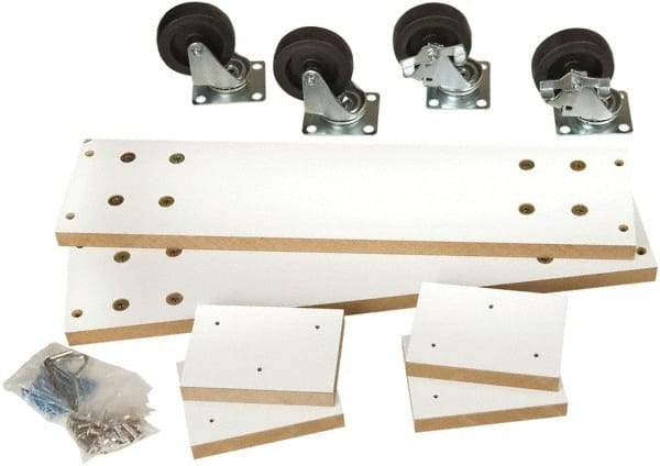 ECONOCO - Top Plate Mount Caster Body Only - Plastic - Eagle Tool & Supply