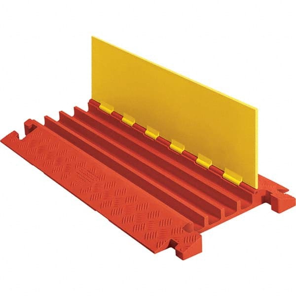 Checkers - On Floor Cable Covers Cover Material: Polyurethane Number of Channels: 4 - Eagle Tool & Supply