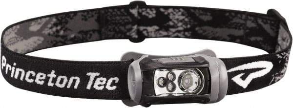 Princeton Tec - White LED Bulb, 150 Lumens, Hands-free Flashlight - Black Plastic Body, 3 AAA Alkaline Batteries Included - Eagle Tool & Supply