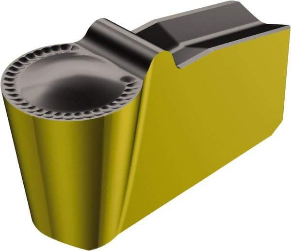 Sandvik Coromant - 30N151.2 5P 3mm Cutting Width Carbide Grooving Insert - 1.3mm Max Depth of Cut, Neutral, 1.5mm Corner Radius, TiCN/Al2O3/TiN Finish - Eagle Tool & Supply