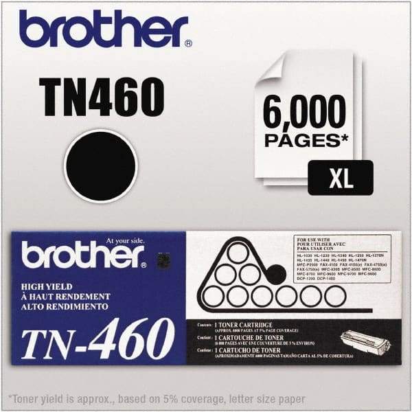 Brother - Black Toner Cartridge - Use with Brother DCP-1200, 1400, HL-1230, 1240, 1250, 1270N, 1435, 1440, 1450, 1470N, intelliFAX-4100, 4100e, 4750, 4750e, 5750, 5750e, MFC-8300, 8500, 8600, 8700, 9600, 9700, 9800, P2500 - Eagle Tool & Supply