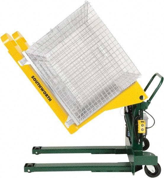 Southworth - 2,000 Lb Load Limit, Container Tilting Table - 85° Tilting Angle - Eagle Tool & Supply