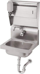 Krowne - 10" Long x 14" Wide Inside, 1 Compartment, Grade 304 Stainless Steel Hand Sink with Electronic Faucet - 20 Gauge, 15" Long x 16" Wide x 24" High Outside, 6" Deep - Eagle Tool & Supply