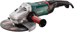 Metabo - 9" Wheel Diam, 6,600 RPM, Corded Angle & Disc Grinder - 5/8-11 Spindle - Eagle Tool & Supply