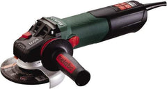 Metabo - 5" Wheel Diam, 2,000 to 7,600 RPM, Corded Angle & Disc Grinder - 5/8-11 Spindle, 120 Volts, 13.5 Amps - Eagle Tool & Supply