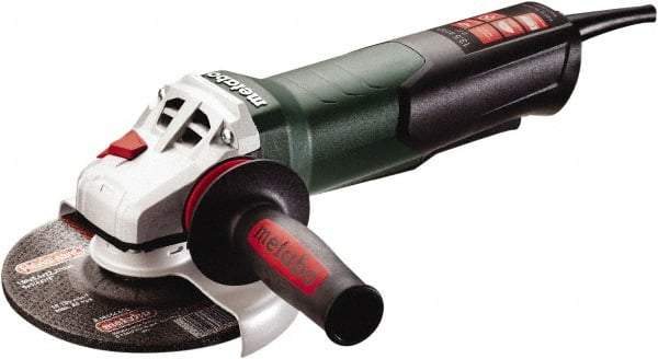 Metabo - 6" Wheel Diam, 9,600 RPM, Corded Angle & Disc Grinder - 5/8-11 Spindle, 120 Volts, 13.5 Amps - Eagle Tool & Supply