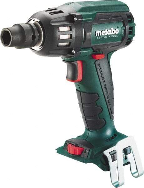 Metabo - 1/2" Drive 18 Volt Pistol Grip Cordless Impact Wrench & Ratchet - 2,150 RPM, 295 Ft/Lb Torque, Lithium-Ion Batteries Not Included - Eagle Tool & Supply