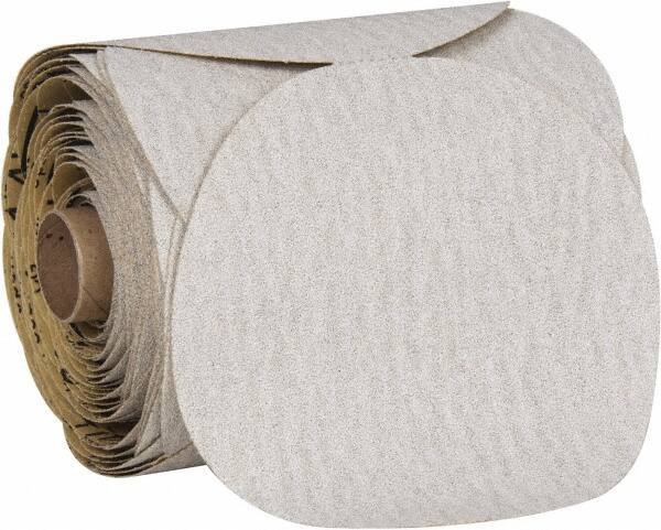 3M - 5" Diam, 80 Grit Aluminum Oxide Adhesive PSA Disc - Medium Grade, Brown, Cloth Backing, Flexible, Use with Random Orbital Sanders - Eagle Tool & Supply