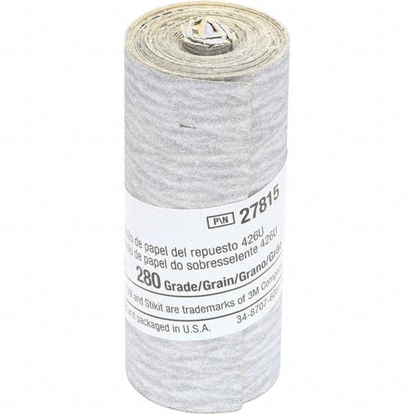 3M - 2-1/2" Diam, 280 Grit Silicon Carbide Adhesive PSA Disc - Very Fine Grade, Gray, Paper Backing, Flexible, Use with Hand Sanding - Eagle Tool & Supply