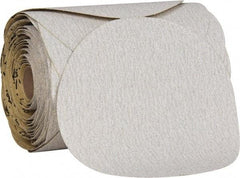 3M - 6" Diam, 80 Grit Aluminum Oxide Adhesive PSA Disc - Medium Grade, Gold, Paper Backing, Flexible, Use with Random Orbital Sanders - Eagle Tool & Supply