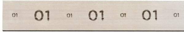 Starrett - 18" Long x 4" Wide x 3/4" Thick, AISI Type O1, Tool Steel Oil-Hardening Flat Stock - + 1/4" Long Tolerance, + 0.01 - 0.015" Wide Tolerance, + 0.01 - 0.015" Thick Tolerance - Eagle Tool & Supply