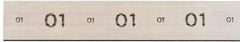 Starrett - 36 Inch Long x 1/2 Inch Wide x 5/16 Inch Thick, Tool Steel Air Hardening Flat Stock - + 0.25 Inch Long Tolerance, + 0.000-0.005 Inch Wide Tolerance, +/- 0.001 Inch Thickness Tolerance, +/- 0.001 Inch Square Tolerance, AISI Type A2 Air Hardening - Eagle Tool & Supply