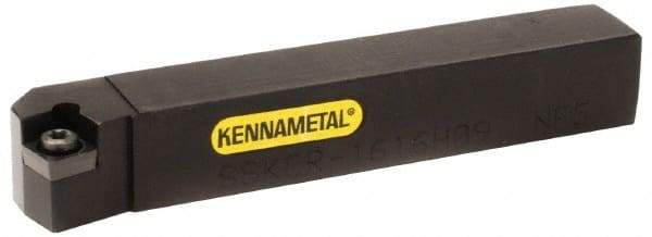 Kennametal - SCGC, Left Hand Cut, 12mm Shank Height x 12mm Shank Width, Neutral Rake Indexable Turning Toolholder - 160mm OAL, CC..09T3.. Insert Compatibility, Series Screw-On - Eagle Tool & Supply