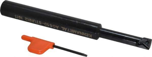 Kennametal - 12.19mm Min Bore Diam, 6" OAL, 5/8" Shank Diam, A-STUN Indexable Boring Bar - T221P Insert, Screw Holding Method - Eagle Tool & Supply