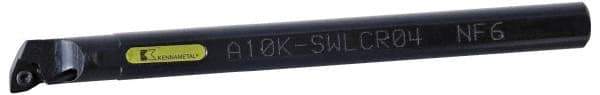 Kennametal - 12.8mm Min Bore Diam, 150mm OAL, 12mm Shank Diam, A-SWUP Indexable Boring Bar - WP.. Insert, Screw Holding Method - Eagle Tool & Supply