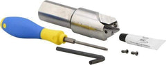 Iscar - Series ChamRing, 0.531" ID, 1.496" Overall Diam, 5.21" OAL Drilling Chamfer Ring - XCGT-DT Insert - Eagle Tool & Supply
