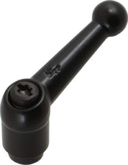 KIPP - #10-24, 0.51" Hub Diam, Zinc Die Cast (Steel Components) Tapped Adjustable Clamping Lever - 1.81" OAL, 1.28" High, 0.35" Hole Depth - Eagle Tool & Supply
