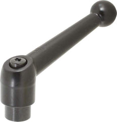 KIPP - 5/16-18, 0.83" Hub Diam, Zinc Die Cast (Steel Components) Tapped Adjustable Clamping Lever - 3.54" OAL, 2.26" High, 0.55" Hole Depth - Eagle Tool & Supply