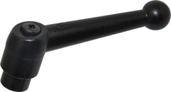 KIPP - 3/8-16, 0.83" Hub Diam, Zinc Die Cast (Steel Components) Tapped Adjustable Clamping Lever - 3.54" OAL, 2.26" High, 0.55" Hole Depth - Eagle Tool & Supply