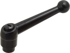 KIPP - M12 x 1.75, 25mm Hub Diam, Zinc Die Cast (Steel Components) Tapped Adjustable Clamping Lever - 108mm OAL, 67mm High, 17mm Hole Depth - Eagle Tool & Supply