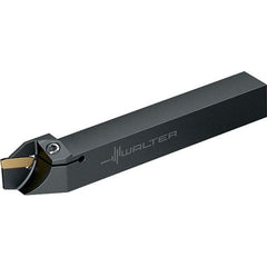 Walter - External Thread, 0.4724" Max Depth of Cut, 2mm Min Groove Width, 125mm OAL, Left Hand Indexable Grooving Cutoff Toolholder - 12mm Shank Height x 12mm Shank Width, GX16-1E2.. Insert Style, XLDE-C Toolholder Style - Eagle Tool & Supply