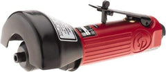 Chicago Pneumatic - 2-7/8" Wheel Diam, 22,000 RPM, Pneumatic Cutoff & Cutoff-Grinder Tool - Straight Handle, 1/4" Inlet - Eagle Tool & Supply