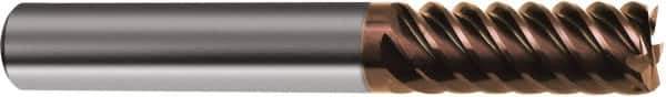 Guhring - 3/4", 8 Flute, Single End, Solid Carbide, Corner Chamfer End Mill - 4" OAL, 45° Helix, Right Hand Flute, 1-1/2" LOC, Right Hand Cut - Eagle Tool & Supply