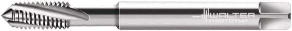 Walter-Prototyp - 5/16-18 UNC 3 Flute 2B Modified Bottoming Spiral Flute Tap - Powdered Metal, Bright Finish, 90mm OAL, Right Hand Flute, Right Hand Thread, Series 22416 - Exact Industrial Supply
