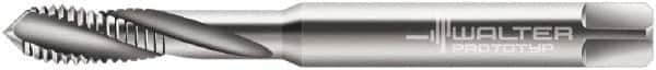 Walter-Prototyp - M6x1.00 Metric 3 Flute 6HX Modified Bottoming Spiral Flute Tap - Powdered Metal, Bright Finish, 80mm OAL, Right Hand Flute, Right Hand Thread, Series 204107 - Exact Industrial Supply
