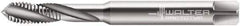 Walter-Prototyp - M6x1.00 Metric 3 Flute 6HX Modified Bottoming Spiral Flute Tap - Powdered Metal, Bright Finish, 80mm OAL, Right Hand Flute, Right Hand Thread, Series 204107 - Exact Industrial Supply